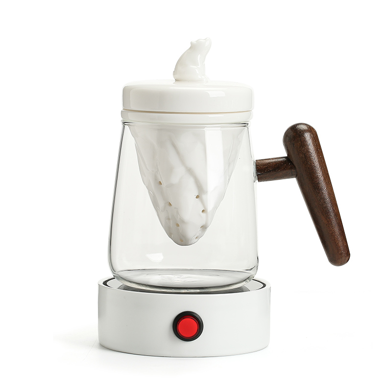 Precious little polar bear cup be creative tip filter glass with cover keller modern ceramic office cup home