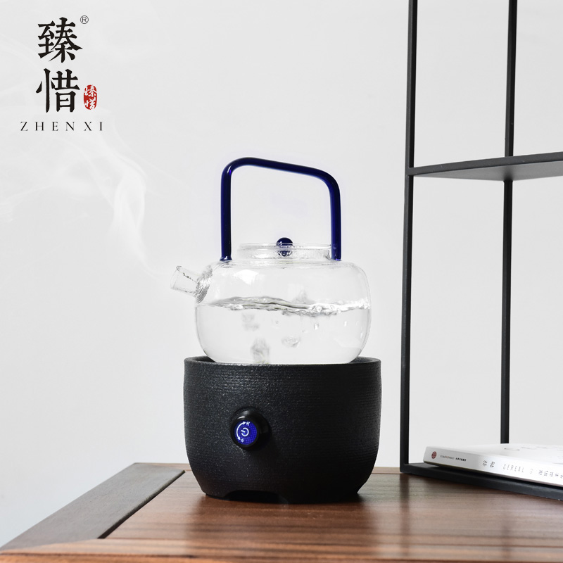 "Precious little glass boiling kettle electric TaoLu kettle girder kung fu tea set household contracted the teapot