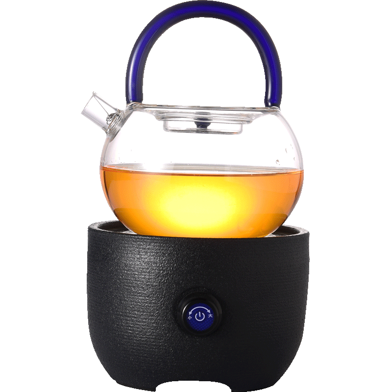 Become precious little glass curing boiled tea steamer ceramic electric boiling water pot TaoLu kung fu tea set household contracted