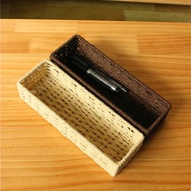 Desktop small storage box preparation without cover sundries storage basket table knife and fork finishing basket remote control box