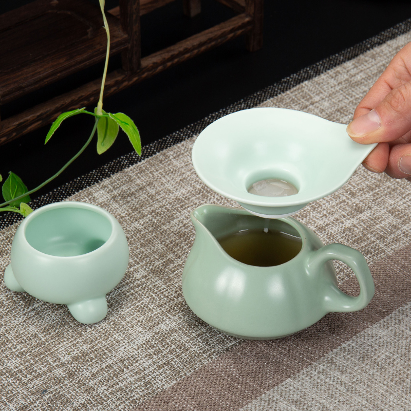 Jane qualitative) household your up filter filter dehua ceramic creative tea kungfu tea accessories tea - leaf filter