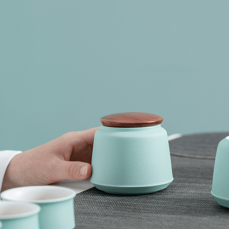 The Self - "appropriate content caddy fixings receives a Japanese contracted and I pure color jar ceramic small seal tea storage tanks