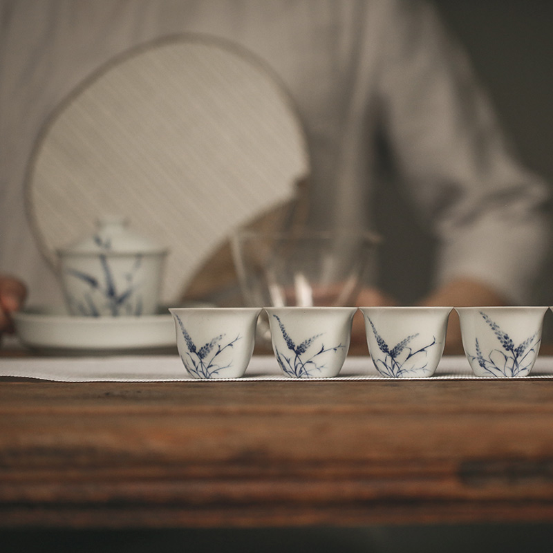 Japanese style restoring ancient ways, small teacups hand - made ceramic sample tea cup with a cup of tea cup cup tea cup ceramics