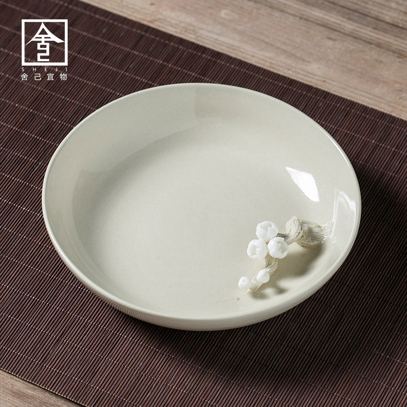 The Self - "appropriate content of jingdezhen plant ash dry mercifully pot of carving on Japanese tea taking accessories dry terms ceramic tea set