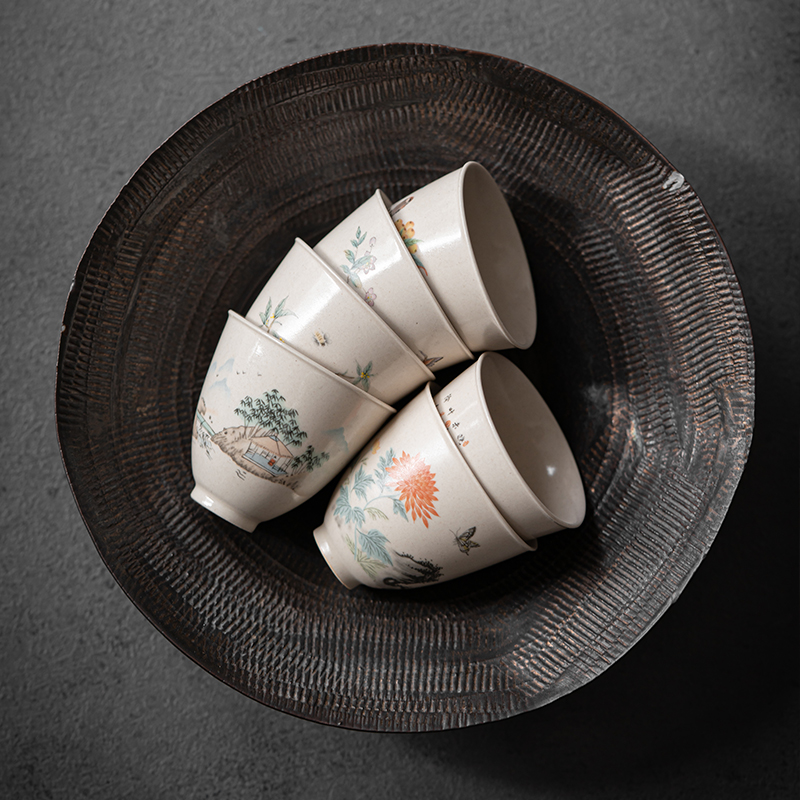 The Self - "appropriate item 6 pack master cup sample tea cup jingdezhen kung fu tea set suit small household cup tea cup