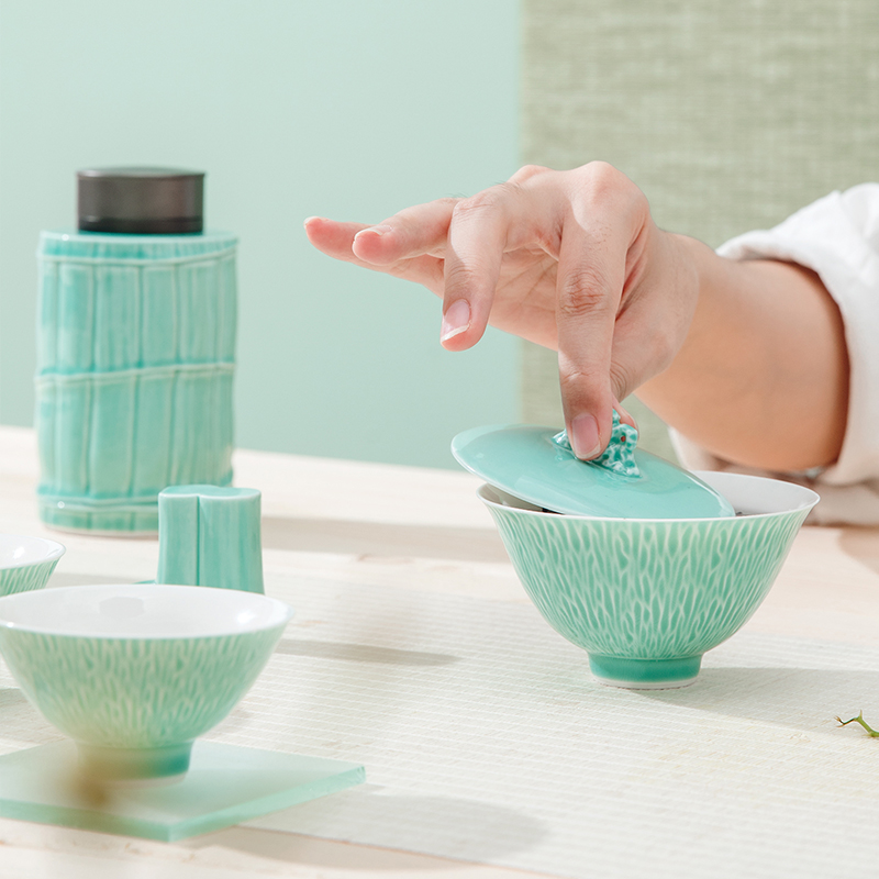 The Self - "appropriate content iris blue master cup tea cups jump cut sample tea cup jingdezhen contracted Japanese kung fu tea set