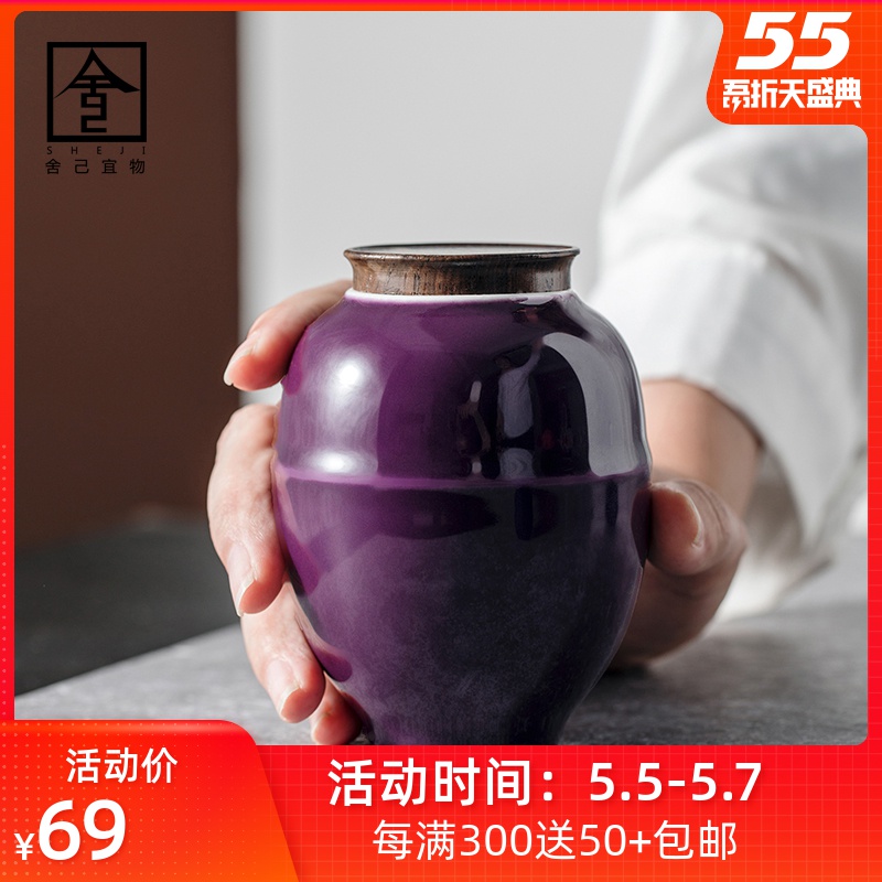 The Self - "appropriate content characteristics of purple Chinese tea pot small jingdezhen ceramic pot POTS sealed storage POTS small jar