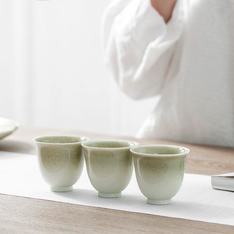 The Self - "appropriate plant ash content of jingdezhen ceramic cups sample tea cup kung fu tea set contracted Japanese manual