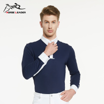 HORSELEADER autumn and winter equestrian equipment thick warm equestrian T-shirt long sleeve men riding clothing training suit