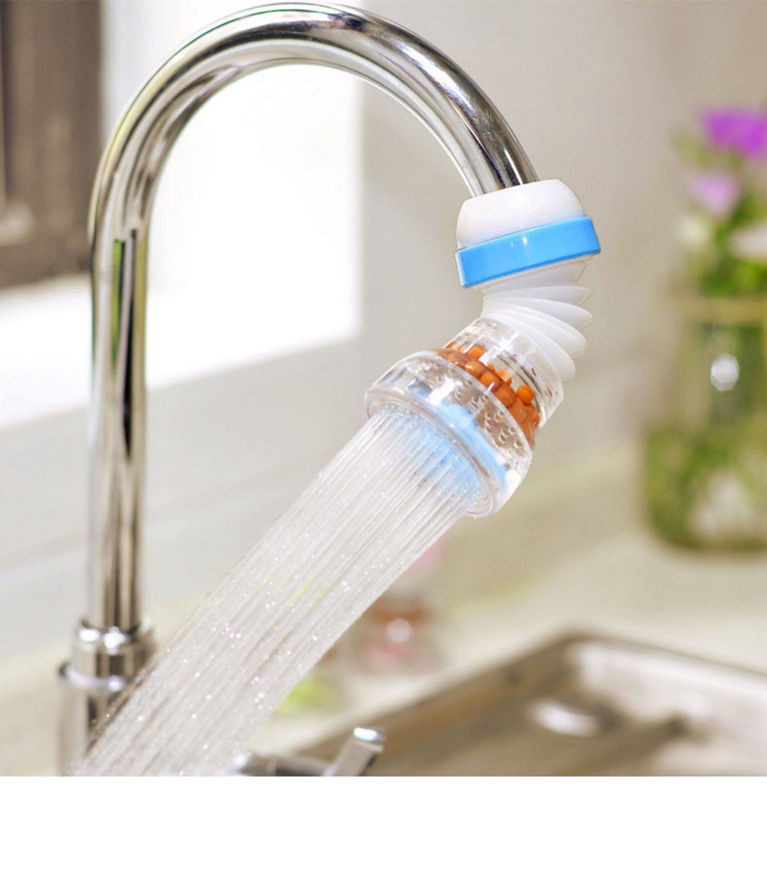 3个水龙头防溅头嘴家用自来水过滤净化节水器儿童洗手延伸延长器