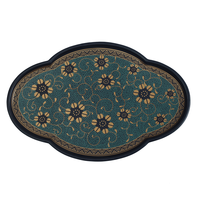 Jingdezhen Chinese clay court wind dry mercifully pot bearing zen household kung fu tea tray was water leakproof saucer