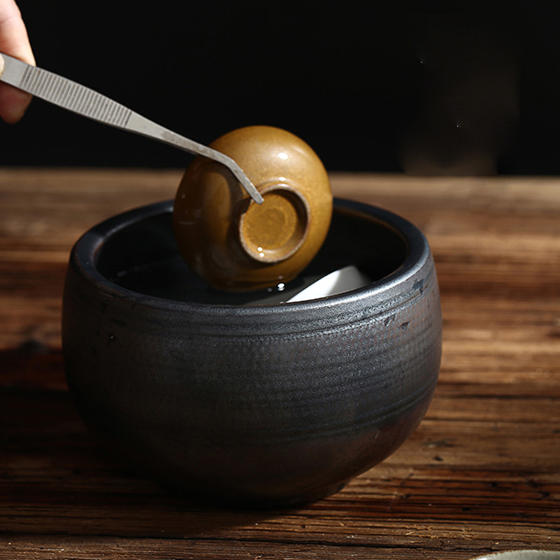 Jingdezhen domestic ceramic tea to wash the ashtray large sitting room of Chinese style bedroom contracted tea to wash to the writing brush washer restoring ancient ways furnishing articles