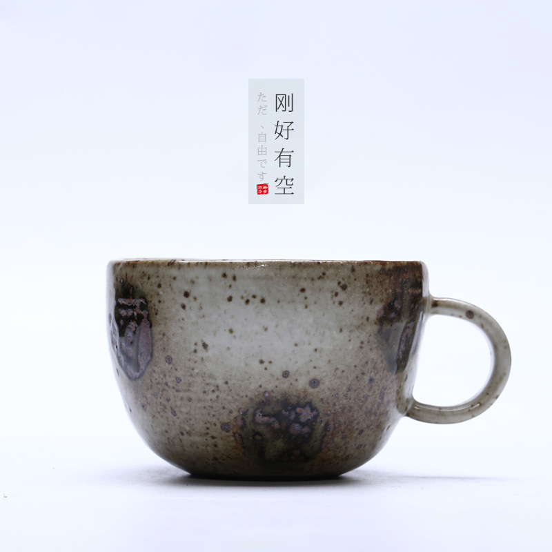 Jingdezhen coarse pottery spots home office tea ultimately responds cup of milk breakfast cup European coffee cup