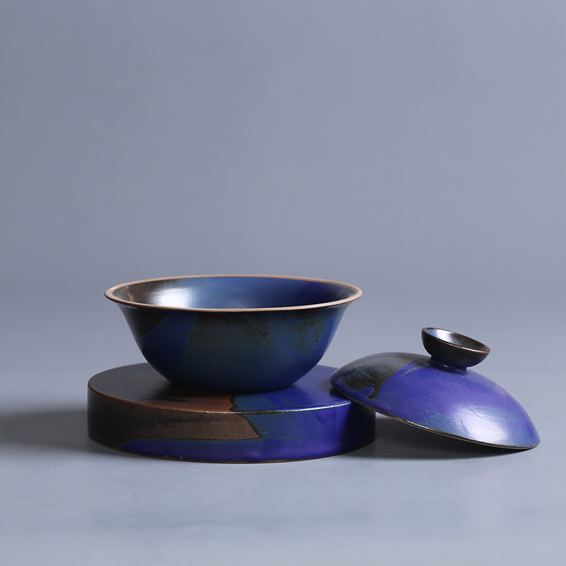 Jingdezhen ceramic kung fu tea, only three cups tureen large cups hot ancient tea tea set restoring ancient ways