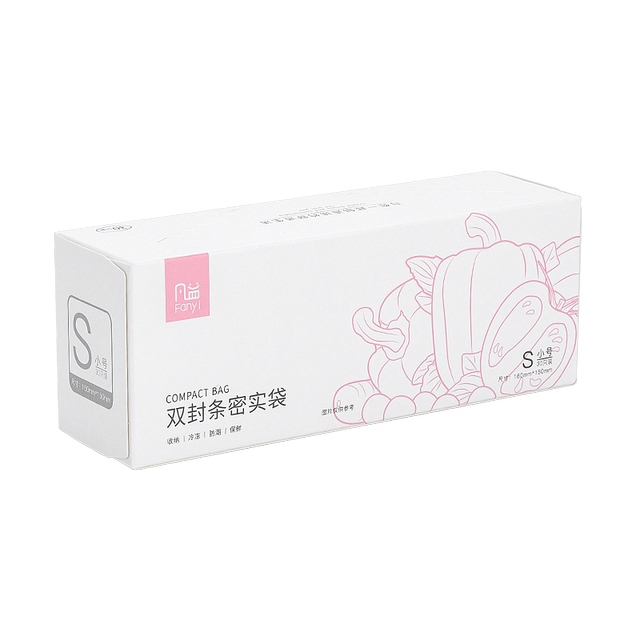 Fanyi thickened compact bag 2 boxes of 60 refrigerator food storage fresh-keeping bag self-sealing baby complementary food sealed bag Fanyi thickened compact bag 2 boxes of 60 refrigerator food storage fresh-keeping bag self-sealing baby complementary food sealed bag