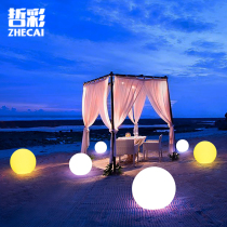 Solar ball light outdoor led light ball light villa resort lawn building lighting project spherical light