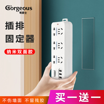 Plug-in fixer wall-mounted router Patch Panel Socket Contained No-Mark-Free Stiletto-Insert Fixed Wall Sticker