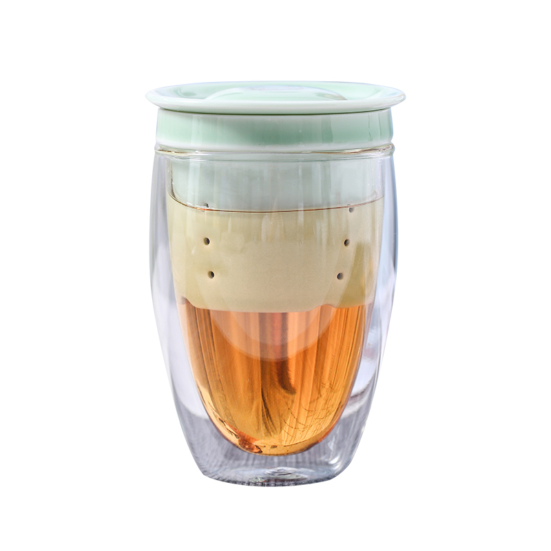 Yu machine glass ceramic bladder filter tea tea cups) glass home office tea cups