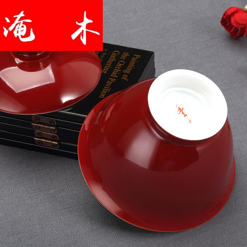 Submerged wood your up only three tureen household ceramics large bowl cups kung fu tea set hand by hand