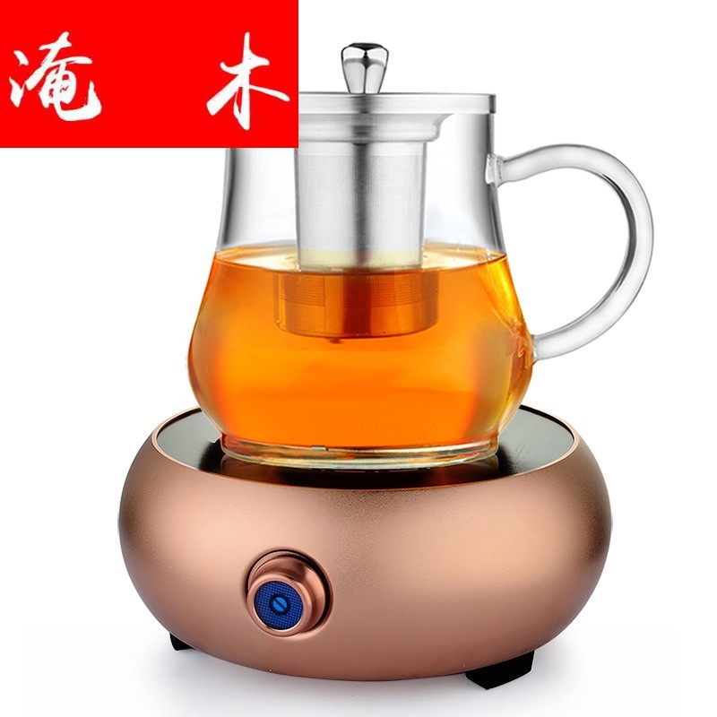 Submerged wood boiling tea kettle refractory glass pot of black tea tea teapot electric TaoLu creative combination suit