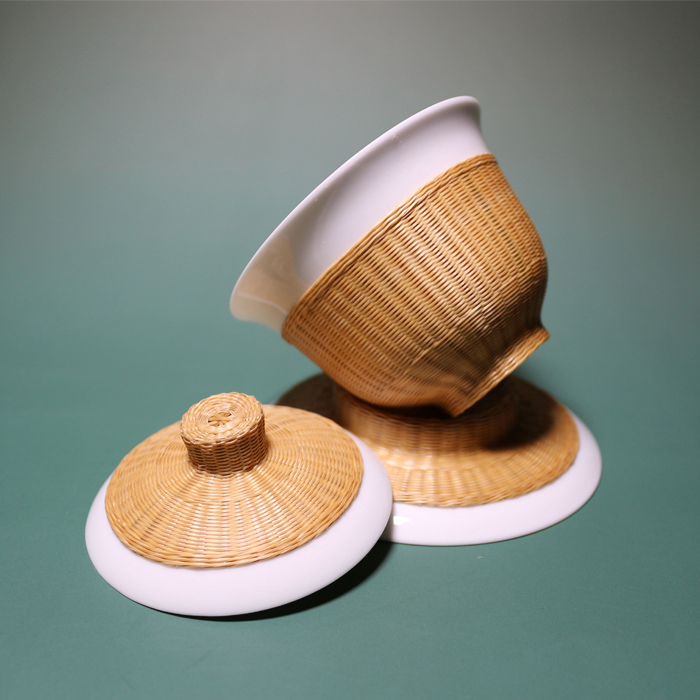 Submerged wood craft porcelain body bamboo has bamboo states porcelain only three tureen ceramic kung fu tea cup bowl tea gifts