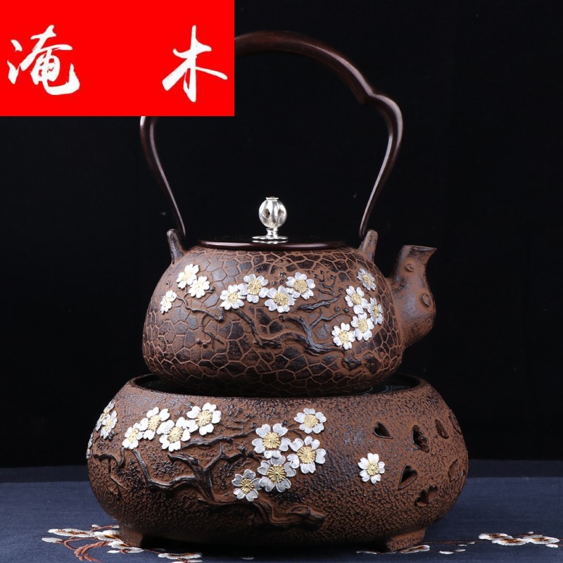 Submerged wood in southern Japan brother make tea pot of cast iron water electricity TaoLu suit household uncoated pure manual boil tea