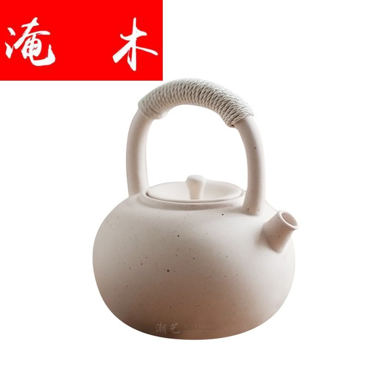 Flooded wooden Japanese white clay crude ceramic sand Diao girder teapot tea stove regimen charcoal stove the boiled tea, the electric TaoLu burn