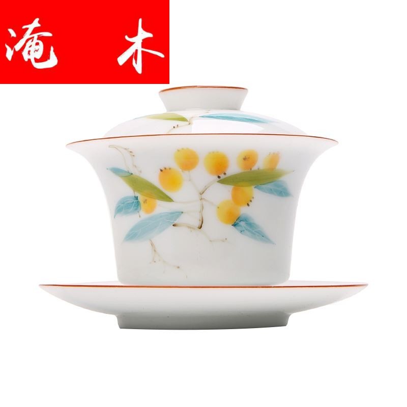 Submerged wood jingdezhen three mercifully kung fu home against hot big three have had been under the glaze enamel loquat tureen tea sets