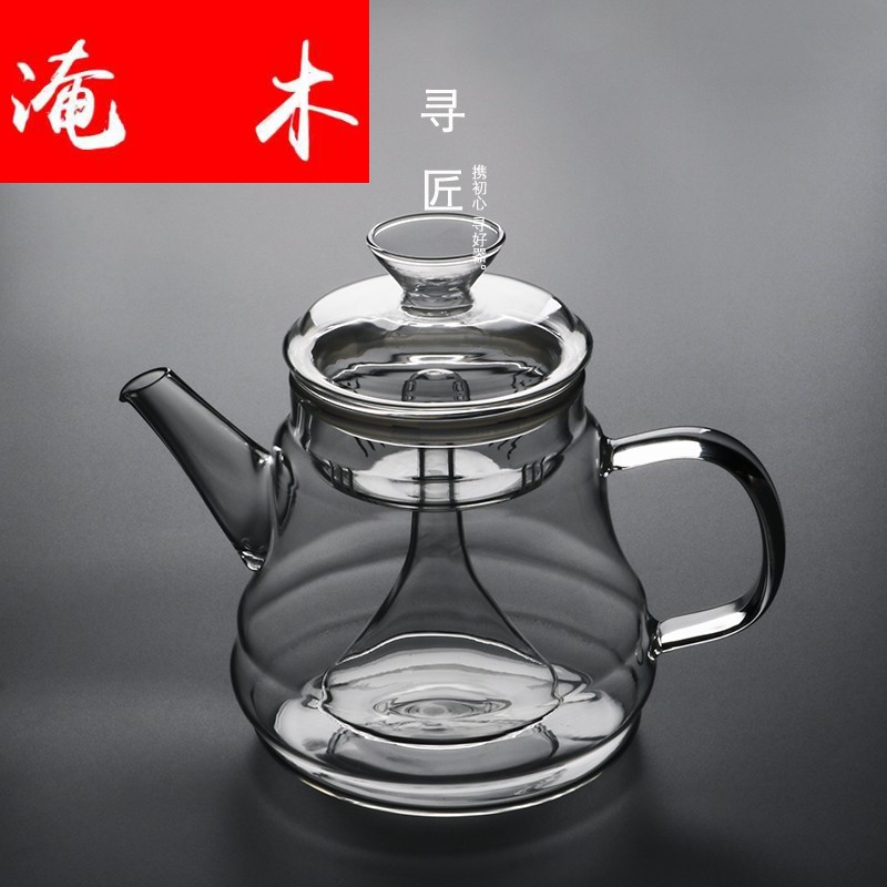 Flooded wood heat glass teapot tea steam kettle boil tea steamer electric TaoLu scented tea, black tea teapot