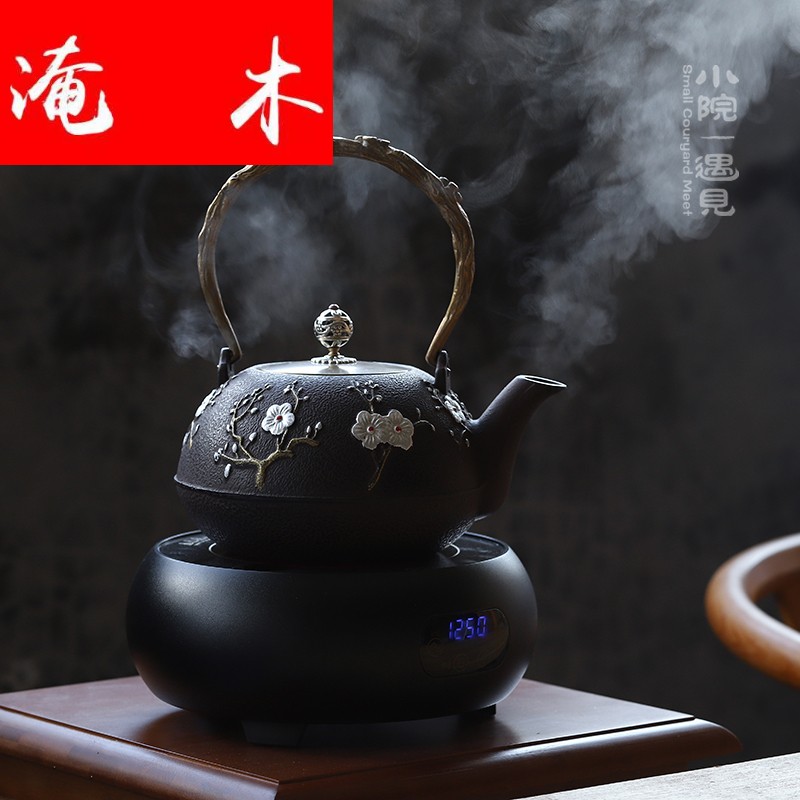 Submerged wood yard iron pot of cast iron tea kettle TaoLu boiled tea machine imitated Japanese tea stove cooking pot by hand