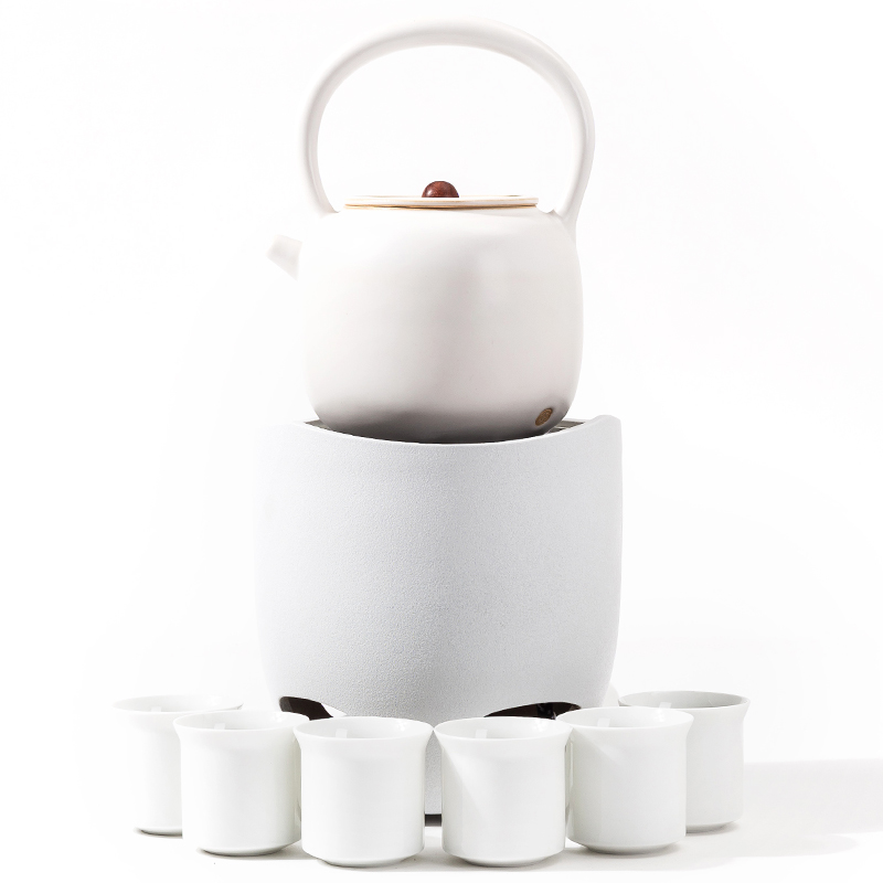 NiuRen kettle ceramic large home teapot electric white pottery tea electric TaoLu boiled tea kungfu tea set