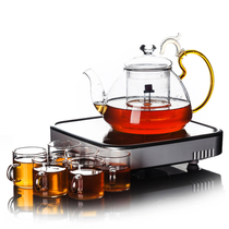 Cow Jen Domestic Electric Pottery Stove Heat Resistant Glass Cooking Teapot Steam Filter Tea Pot tea Puer tea with suit boiling water pot