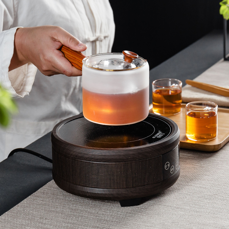 NiuRen household manual mini heat - resistant glass teapot side the boiling pot teapot electric TaoLu tea set