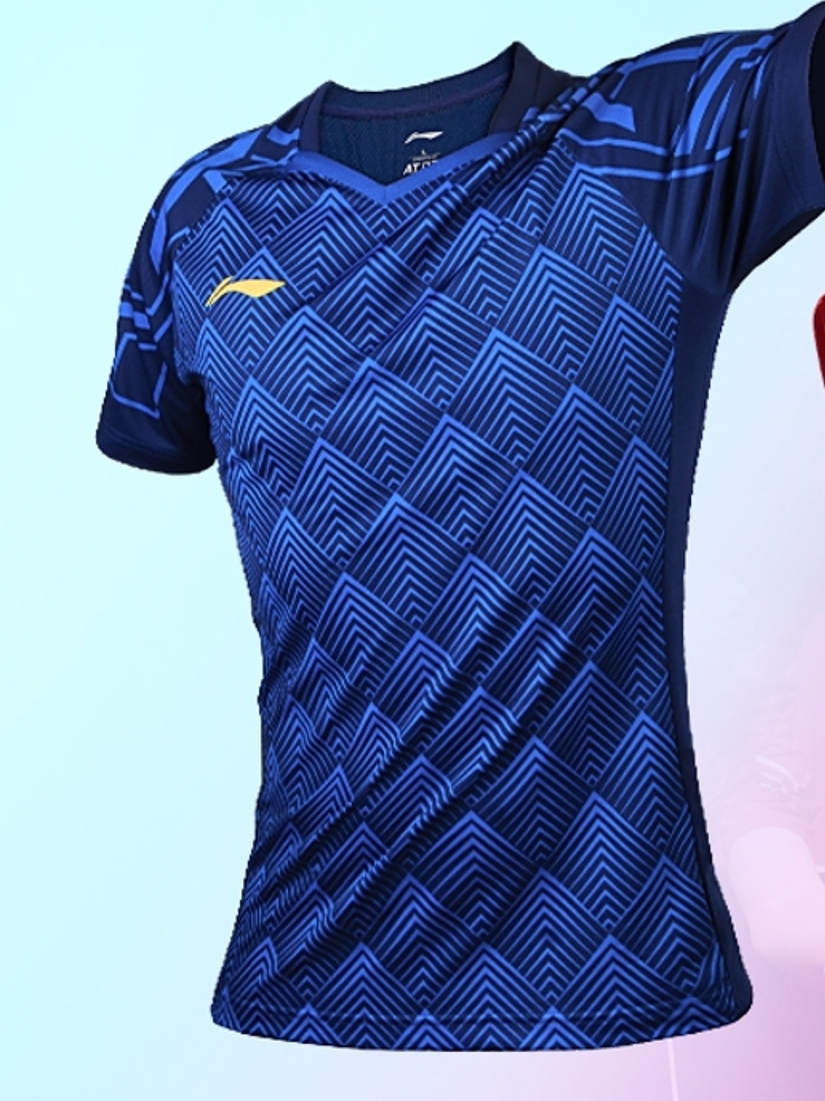 李宁乒乓球服运动服乒乓球衣服速干训练服