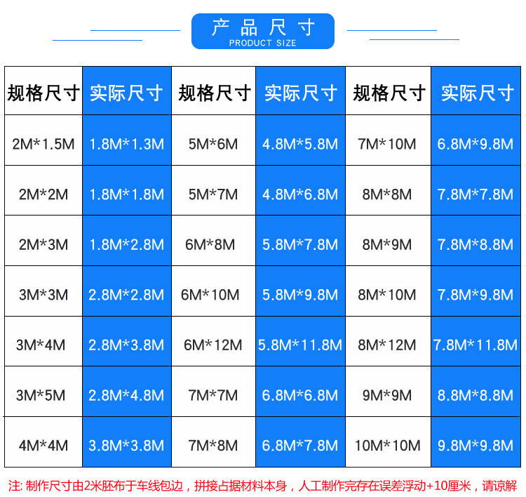 加厚防雨布防水防晒耐磨货车苫布防尘遮雨棚隔热遮阳帆布户外篷布