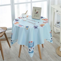 Cartoon small square table Round table cloth Fabric tablecloth Square lace table cloth Tea table tablecloth Rectangular small fresh
