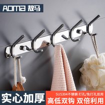 European-style hood hook hook Hooking in the bath room Hanging clothes Hanging a row of Xuan Guan wall hanging hall