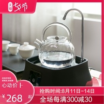 Pu Hao smart electric pottery stove boiling water making tea making tea automatic water supply glass iron pot electric tea stove set tea set