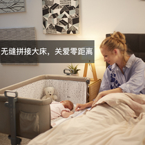 Baby bed Newborn diaper table Foldable portable baby mobile small bed Medium bed Splicing large bed Cradle bed