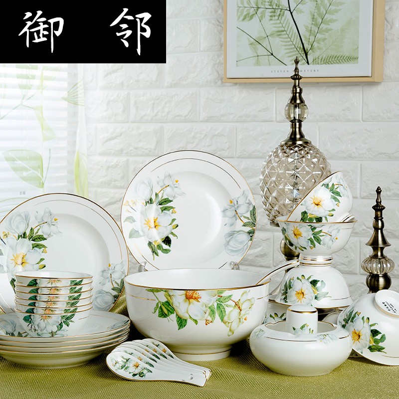 Propagated gifts tableware dishes ipads porcelain tableware 28/60 head paint ou shi lh dishes of jingdezhen ceramics