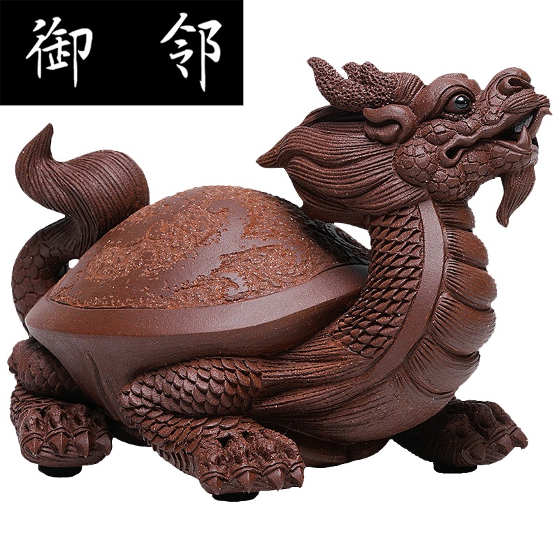 Yixing purple sand tea pet its furnishing articles tea pot accessories famous hong - jun Chen JX tortoise far more arts and crafts