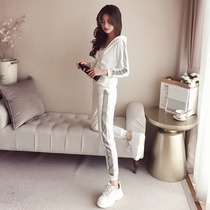 Small womens spring and autumn 150cm155 petite and short worry with leisure sports Harajuku two-piece xs