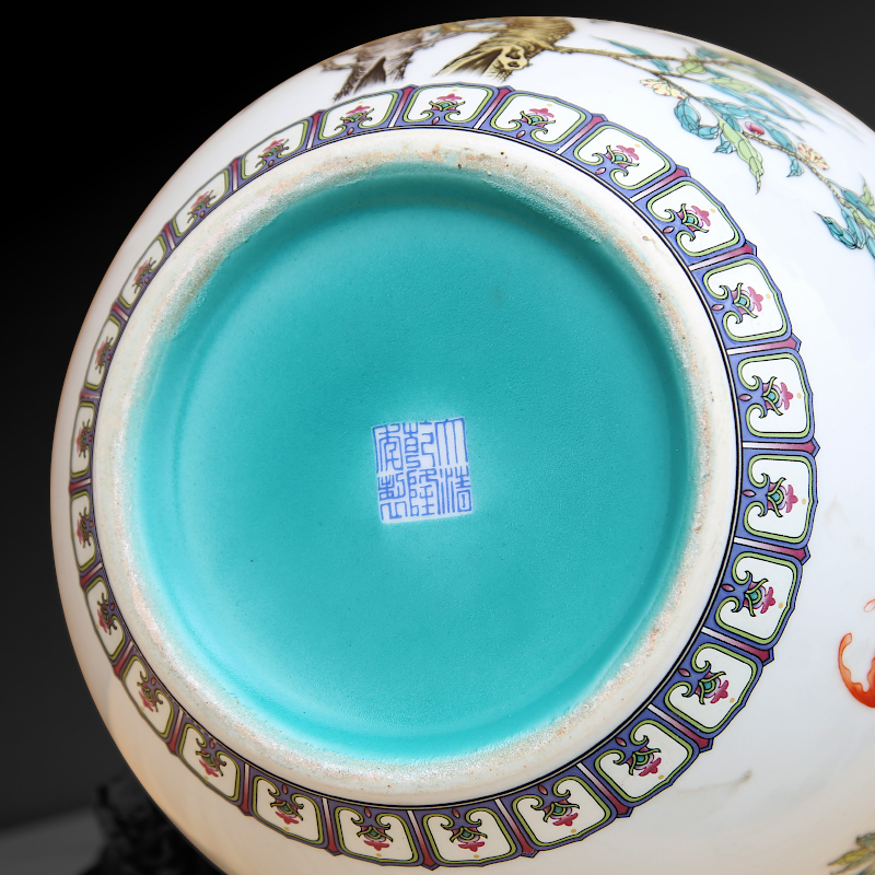 Archaize colored enamel nine peach tree to industry