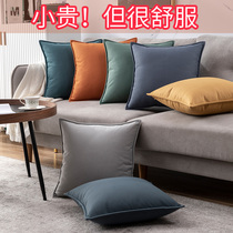 Nordic technology cloth pillow Light luxury living room sofa pillowcase modern simple backrest cushion waist pillow solid color customization