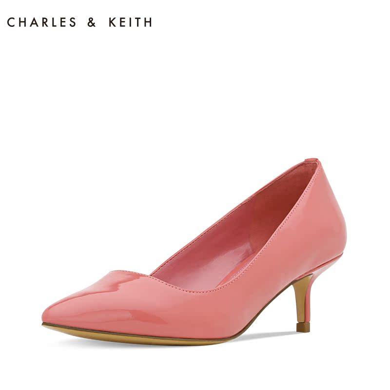 CHARLES&KEITH高跟鞋 CK1-60360540 尖头甜美中跟女单鞋产品展示图1