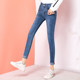 Spring denim trousers new Korean high elastic waist jeans women's tight pencil pants feet long pants Spring denim trousers new Korean high elastic waist jeans women's tight pencil pants feet long pants