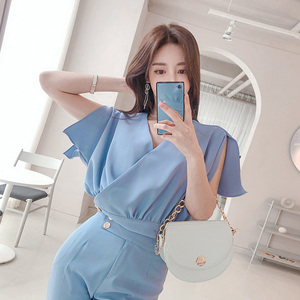 Spring and summer new Korean fashion temperament leisure professional suit elegant two piece set