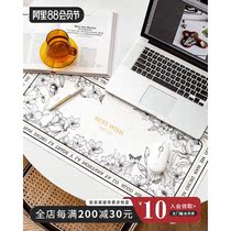 Office keyboard pad leather desk mat thickening wear resistant and waterproof super large desktop mouse mat office student