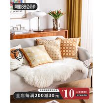 Nordic pillow in light luxury sofa cushion cushion short plush bed cushion backcushion pillow cushion