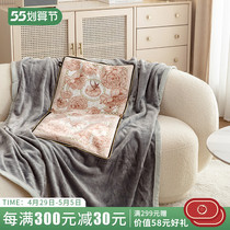 Alice garden light and luxurious pillow blanket Pillow Quilt Dual-use Blanket On-board Pillow Dual-use universal
